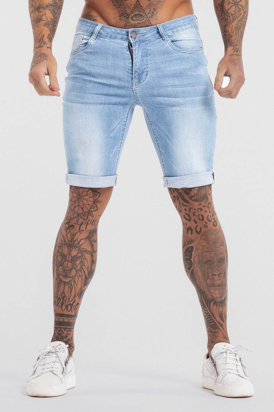 THE LORENZO SHORTS - LICHTBLAUW