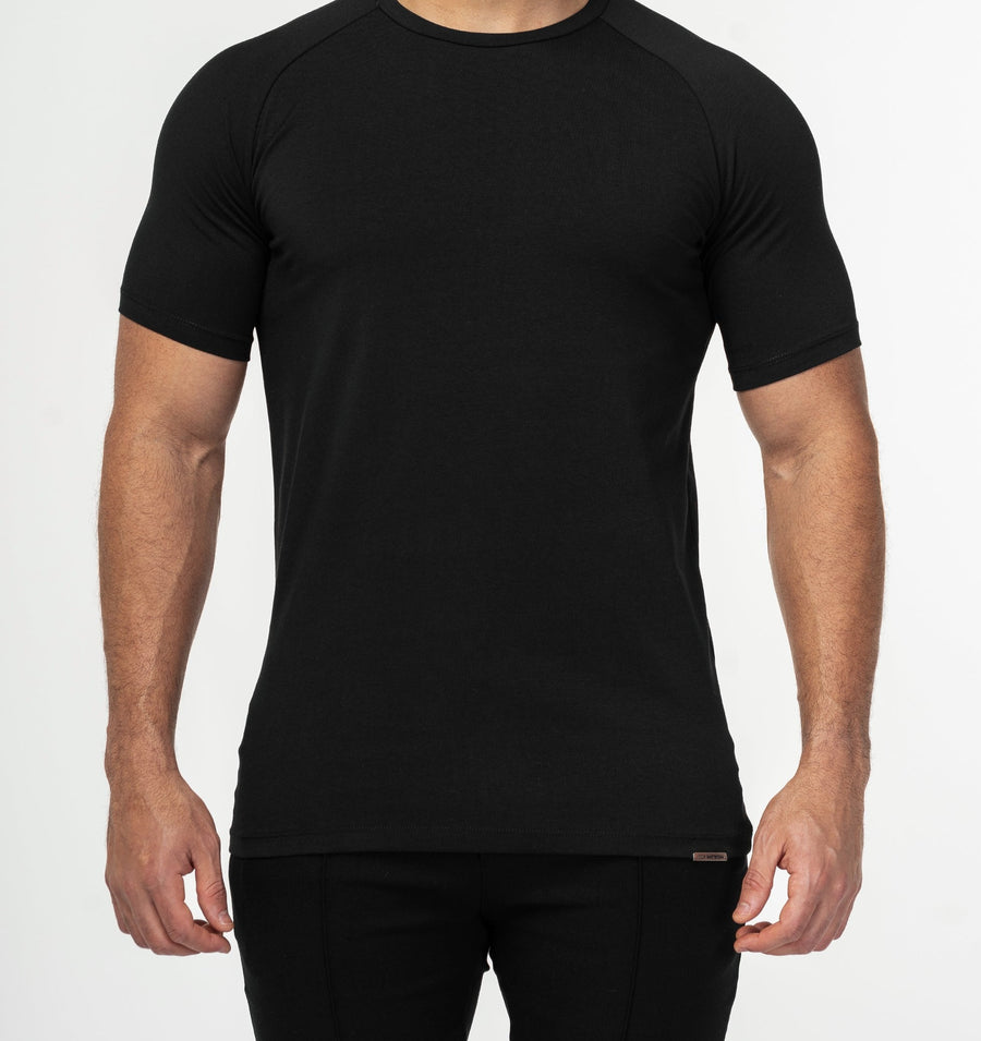 THE MUSCLE BASIC T-SHIRT - ZWART